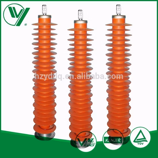 Pára-raios de polímero composto para protetor de sobretensão