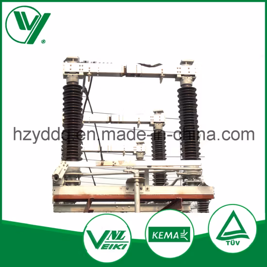 Seccionador de interruptor de média tensão à terra duplo montado fácil da subestação